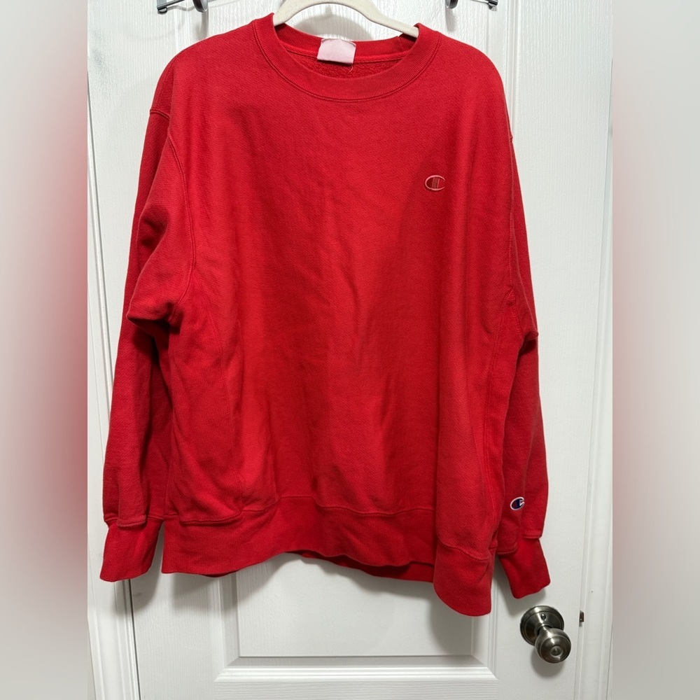 Vintage Champion Pullover Sweatshirt Reverse Weave Red Men’s Size XL Crewneck‎